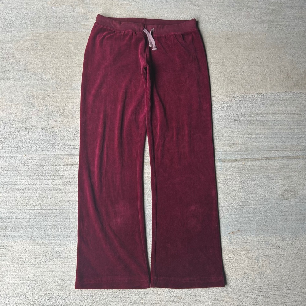 Vintage 2000s Y2K Blac Label red velvet sweatpants